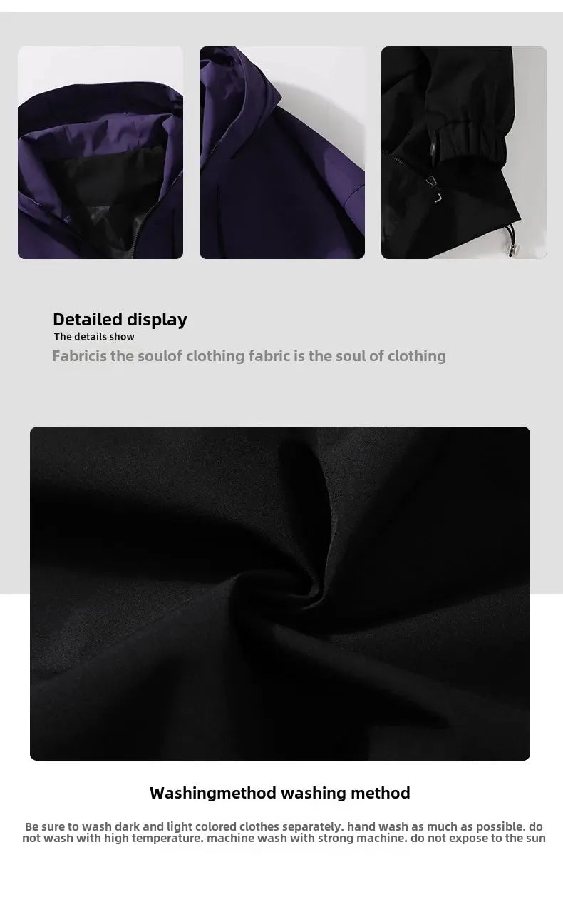 Autumn Men's Trendy Hooded Jacket Casual Versatile Fashion Top Cloth For Spring Autumn Seasons