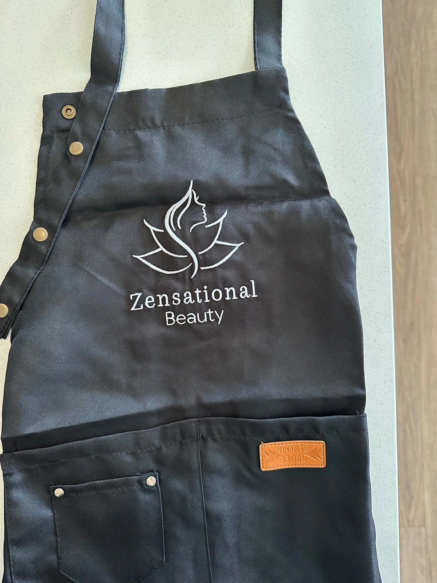 Custom Company Shop LOGO Kitchen Aprons For Woman Men Chef Work  Grill Restaurant Bar Shop Cafes Beauty Nails Studios Uniform
