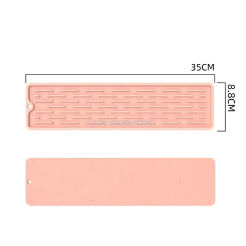 Kitchen Silicone Faucet Mat Drip Protection Pads Faucet Water Catcher Mat Sink Drain Pad Waterproof Non-slip Bathroom Gadget