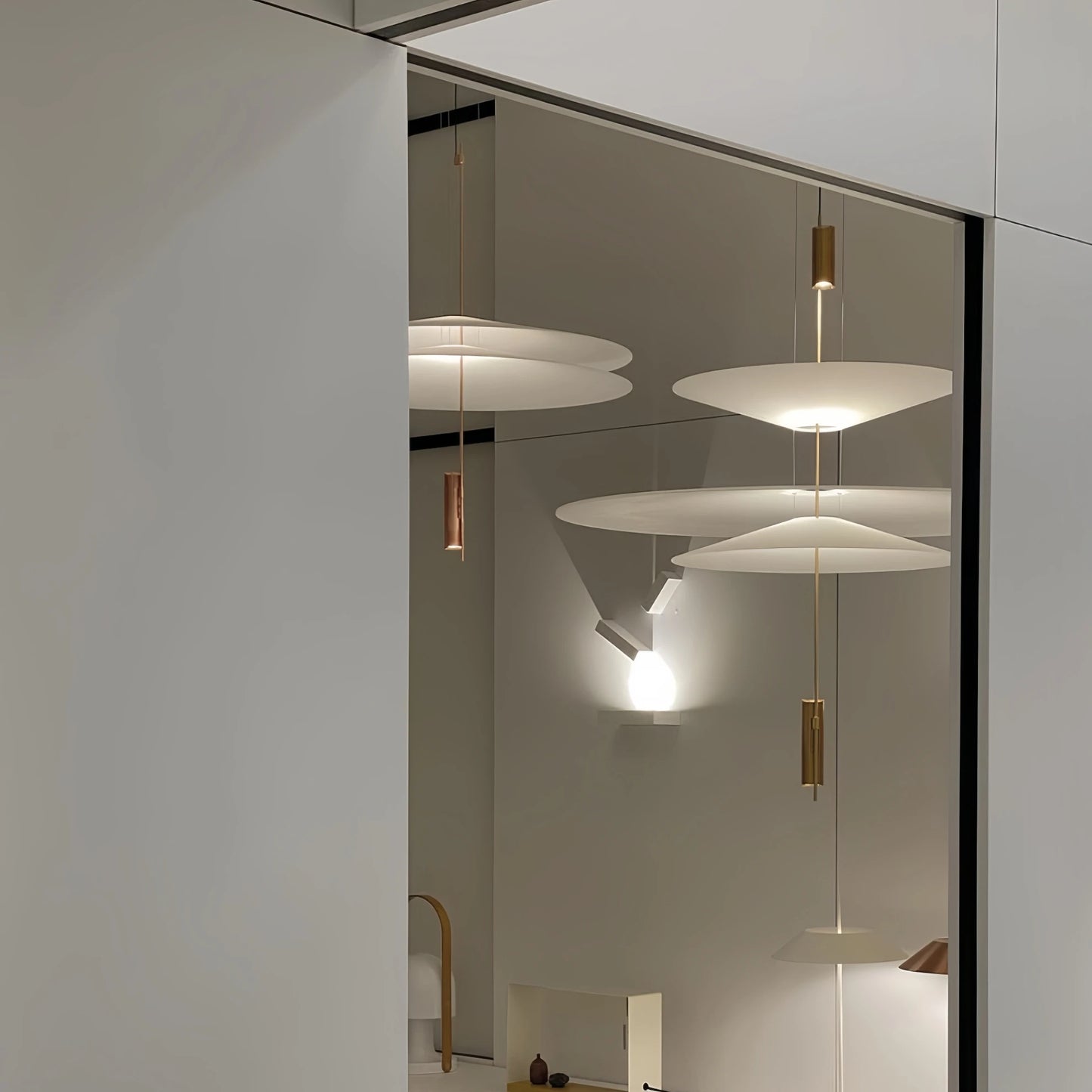 Postmodern LED Pendant Lamp Flying Saucer Indoor Decor Acrylic Chandelier Dining Table Bar Living Room Kitchen UFO Hanging Light