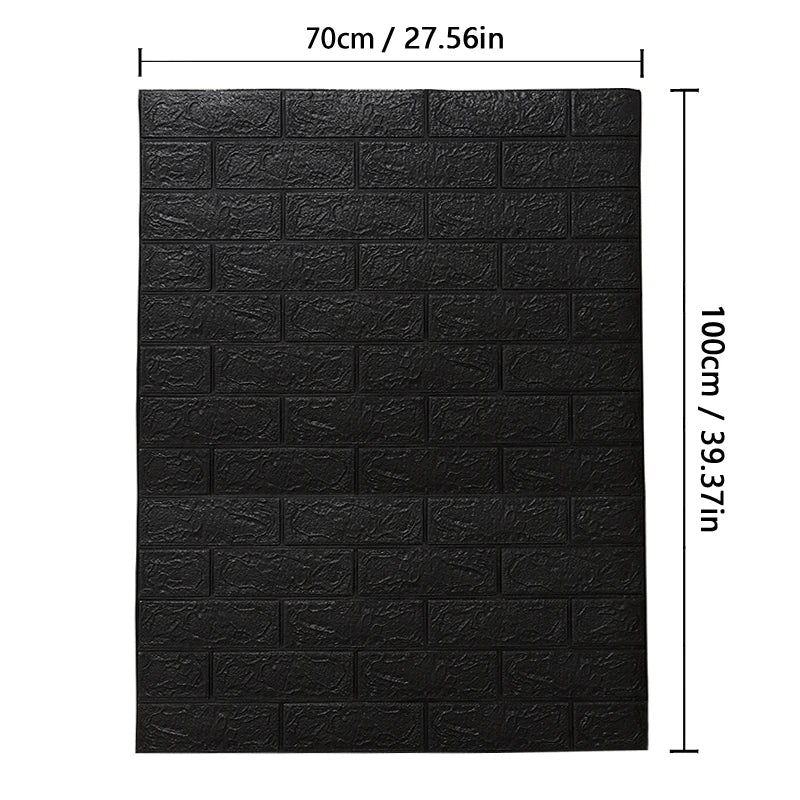 Wallpaper Home brick Foam Panels 3D Wall Stickers Self-adhesive DIY Embossed Stone Wallpaper Home Decor Living Room Kitchen