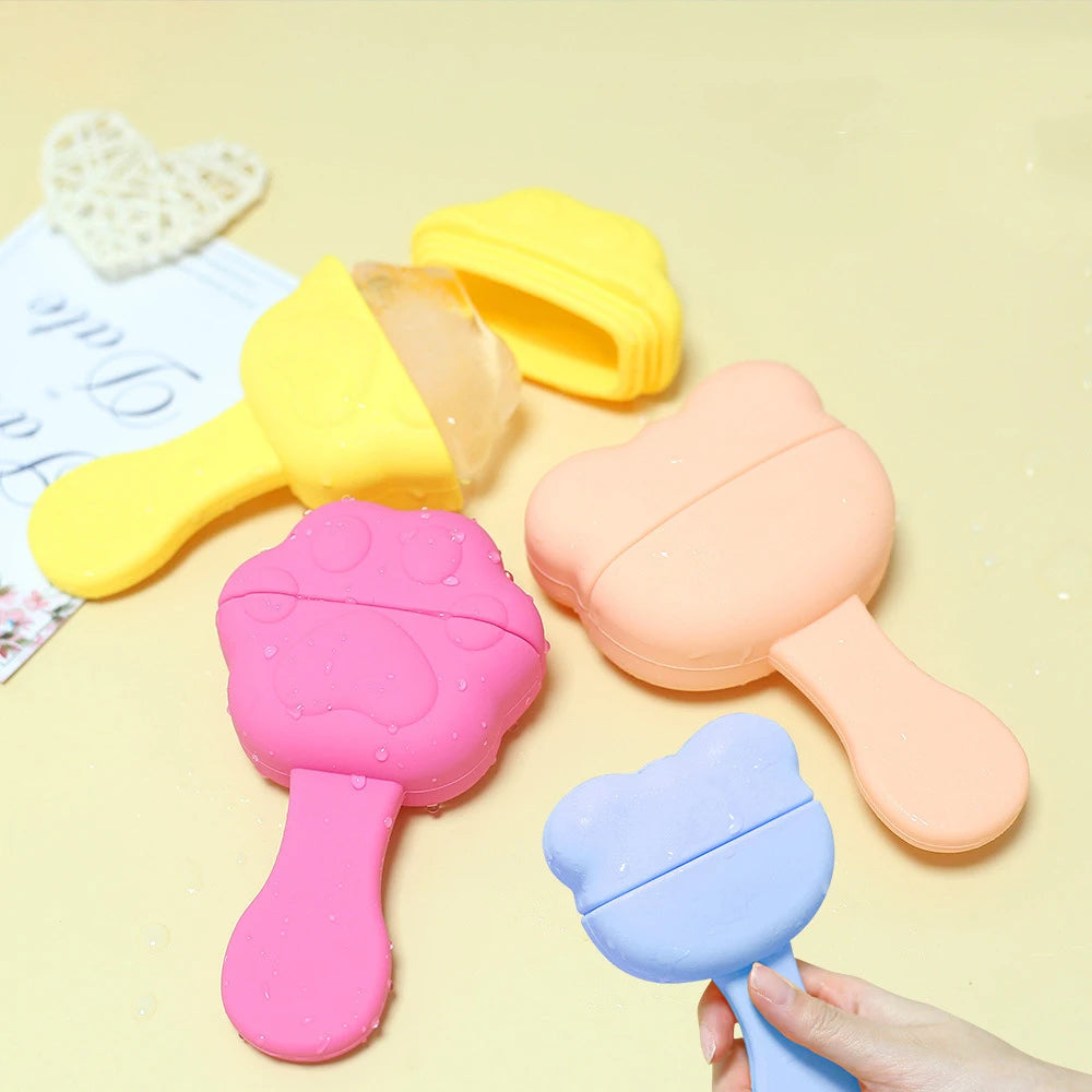 Silicone Ice Cube Roller Face Massager Shrink Pores Eye Puffiness Ice Facial Roller Beauty Ice Ball Mold Massage Skin Care Tool