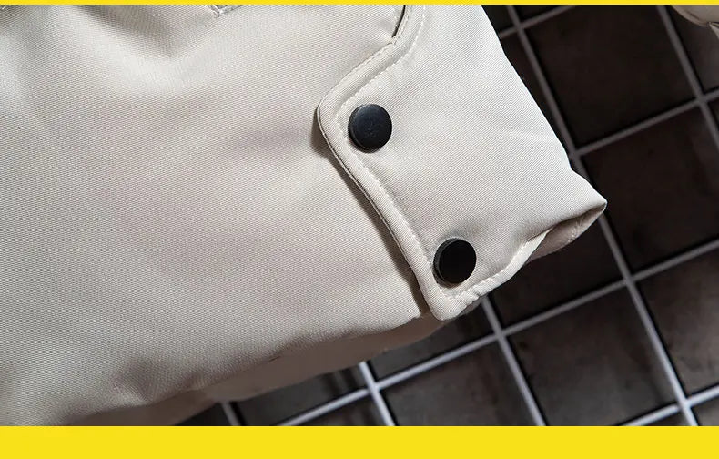 Men's Casual Fleece-padded Jacket Warm Waterproof Crisp High-quality Fabric Comfortable Skin Breathable Wear Handsome Coats