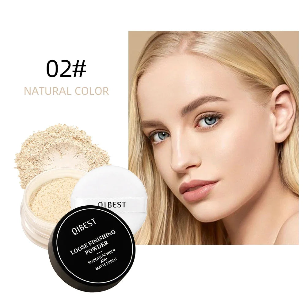 Face Loose Powder Translucent Matte Pink White Setting Powder Oil-Control Cosmetics Long-Lasting Waterproof Facial Makeup Powder