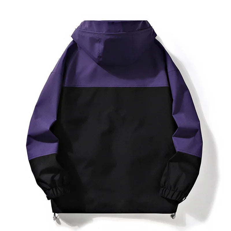 Autumn Men's Trendy Hooded Jacket Casual Versatile Fashion Top Cloth For Spring Autumn Seasons