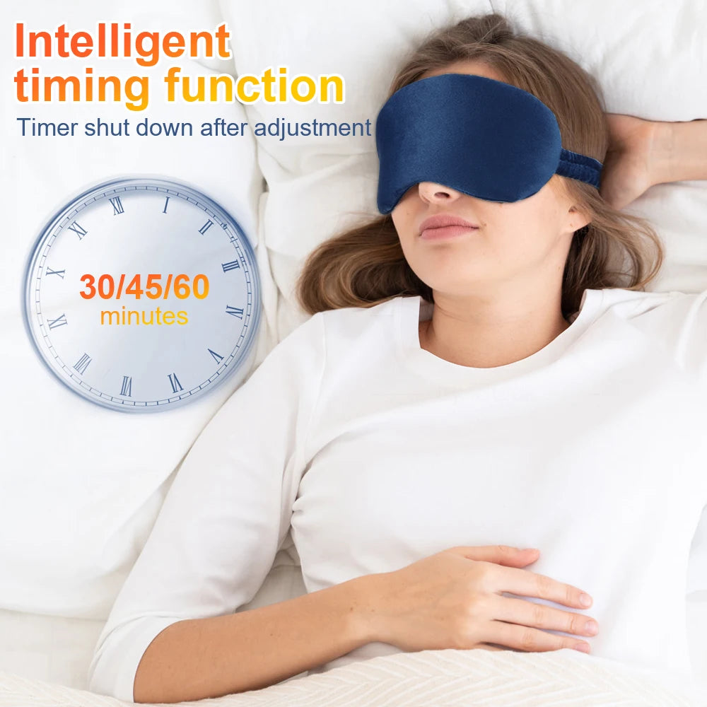Electric Heating Eye Mask Infrared Hot Compress Eye Massager Relieve Fatigue Reduce Dark Circles Sleep Shade Eye Massage Glasses