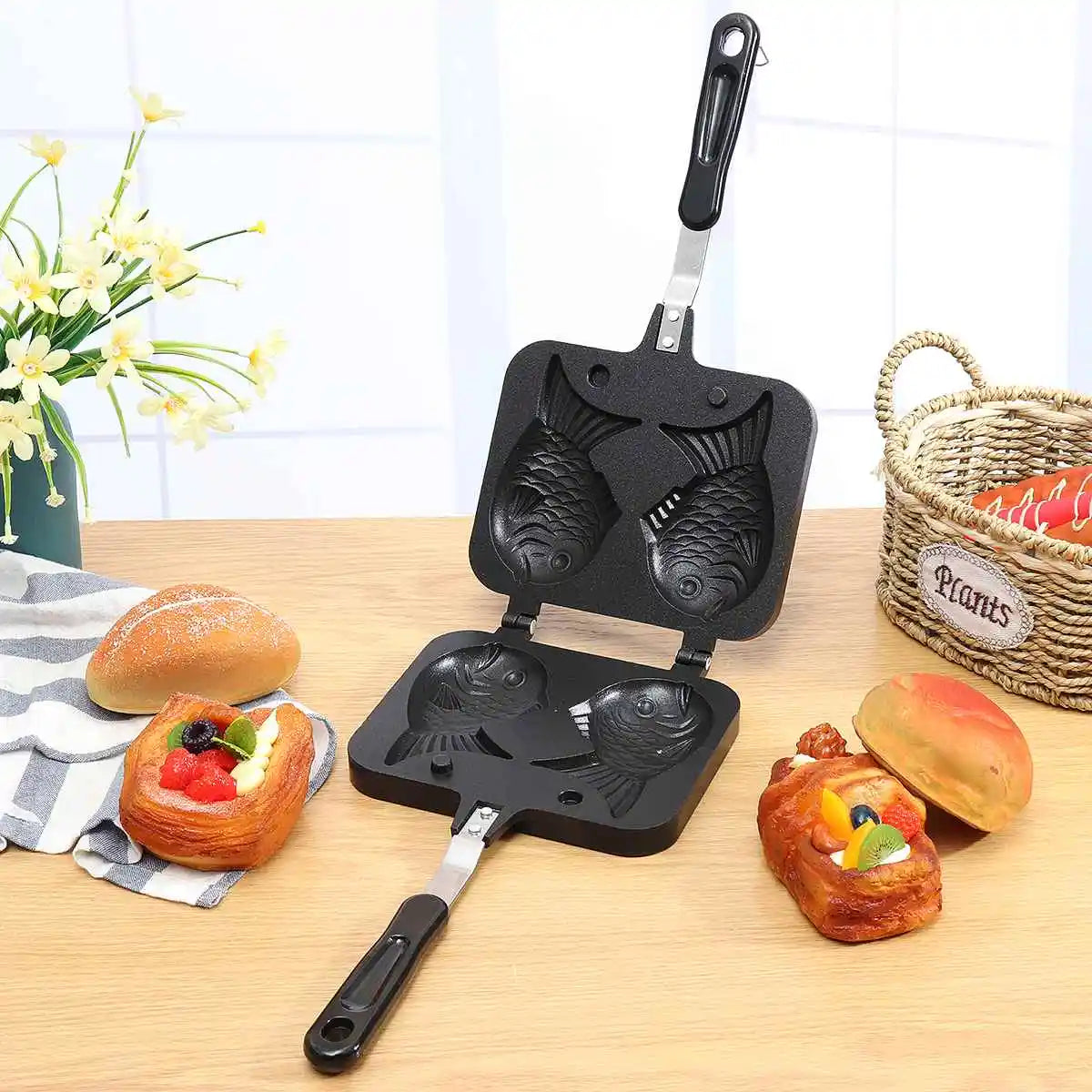 waffle maker Taiyaki Bread Sandwich Cake pastry Baking Board Mold Making Ice Cream Dessert Baking Tools Kitchen Accessories