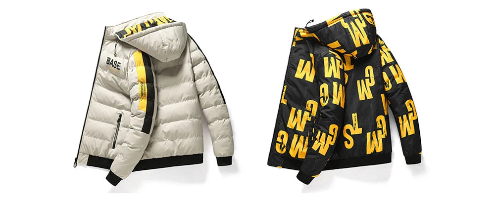 DIMUSI Winter Men Padding Jacket Fashion Male Thicken Down Thermal Parkas Casual Outwear Windbreaker Hooded Coats Man Clothing