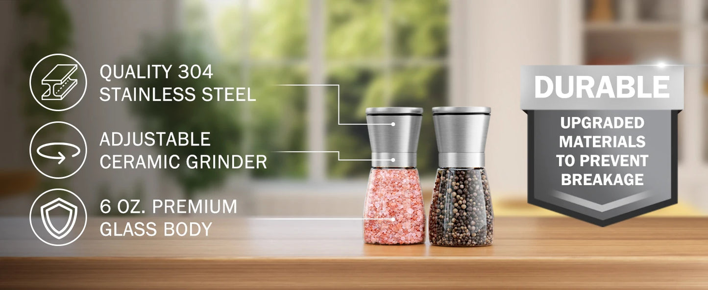 Manual Salt Pepper Grinder Coffee Grinde Pulverizer Powder Machine Steel Spice Grinder Salt Shaker Kitchen Mills Accessories