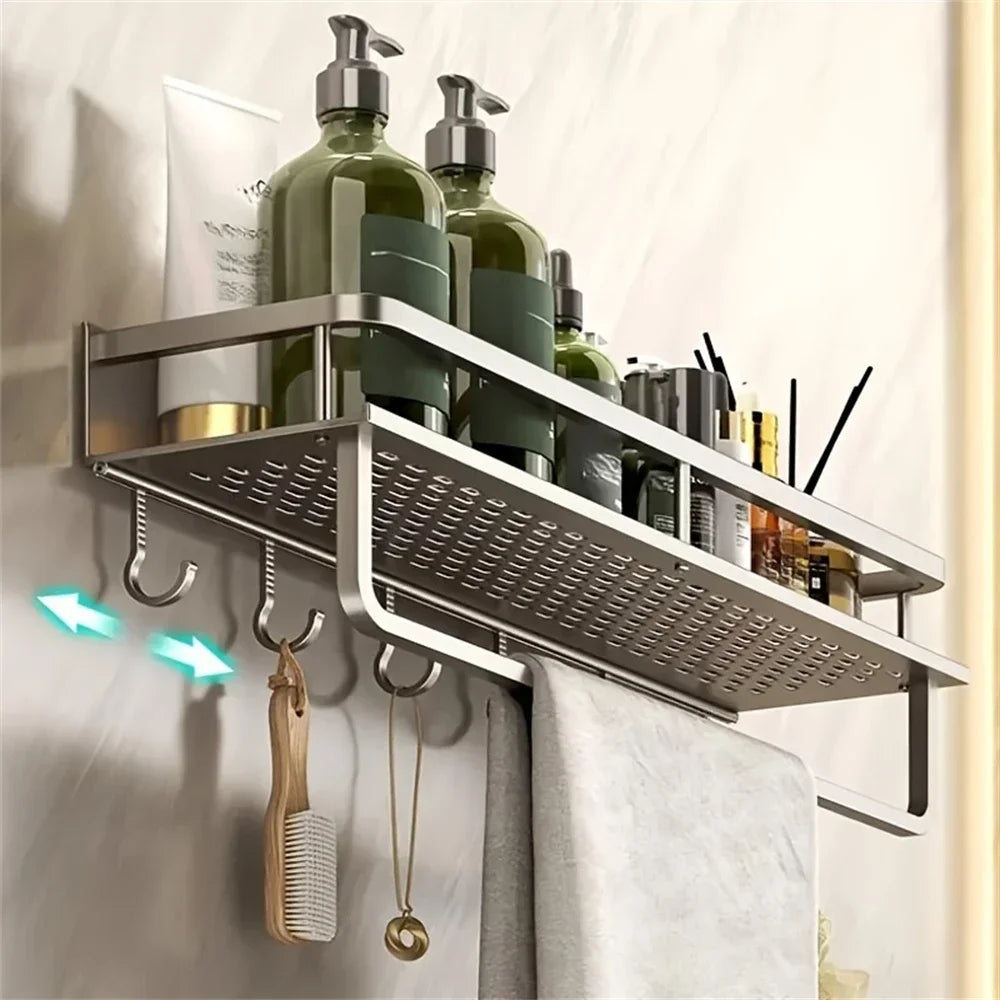 Bathroom Kitchen Multi-functional Storage Shelf Wall-mounted Storage Shelf for Indoor Wall Storage