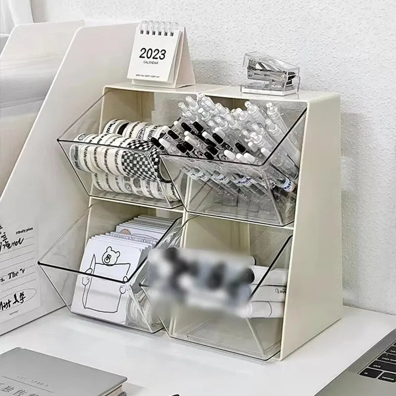 1PC Tea Bag Organizer Drawer Rack Coffee Organizer Office Milk Mask Lipstick Cosmetics Rack Kitchen Dormitory Essential