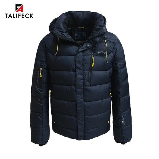 TALIFECK Men Winter Jacket Cotton Padded Jacket Parka Homme Quilted Coats High Quality Brand Winter Warm Coat Men Russian Size