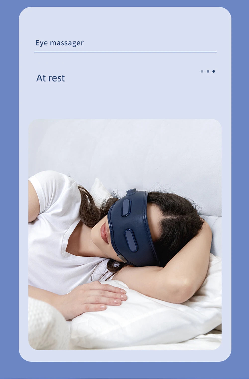 Smart Eye Massager Rechargeable Heated Eye Massage Instrument Massage Eyes Device Vibratable Reduce Eye Strain Improve Sleep