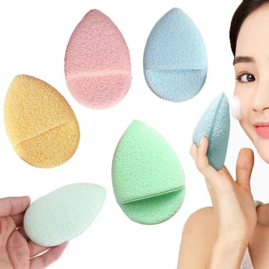 Natural Exfoliating Face Wash Cleansing Puff Flutter Sponge Deep Remover To Black Headband Cosmetic Sponges Facial Clean Tool