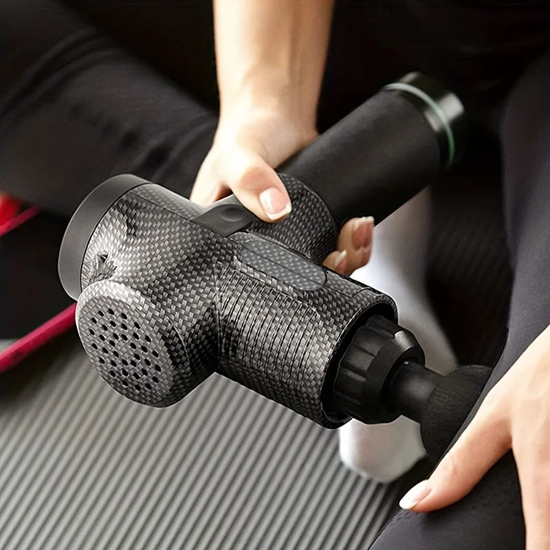 Massage Gun Fascia Deep Muscle Relax Body Neck Massager 99 Level Electric Fitness Equipment Noise Reduction Male Female