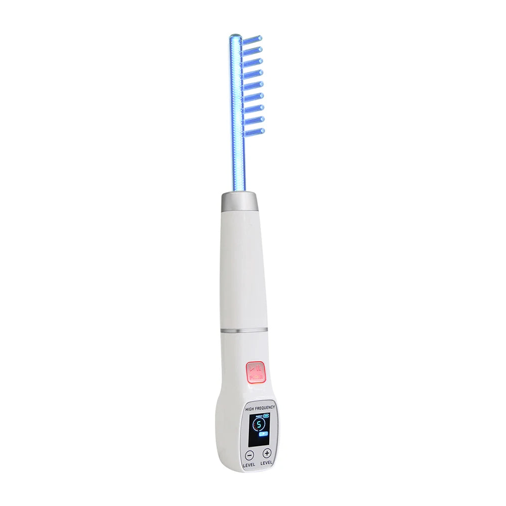 Darsonval Facial High Frequency Machine Screen Display 6 in1 Blue Hair Face Skin Care Beauty Device Anti Acne Spot Remove Wrinkl