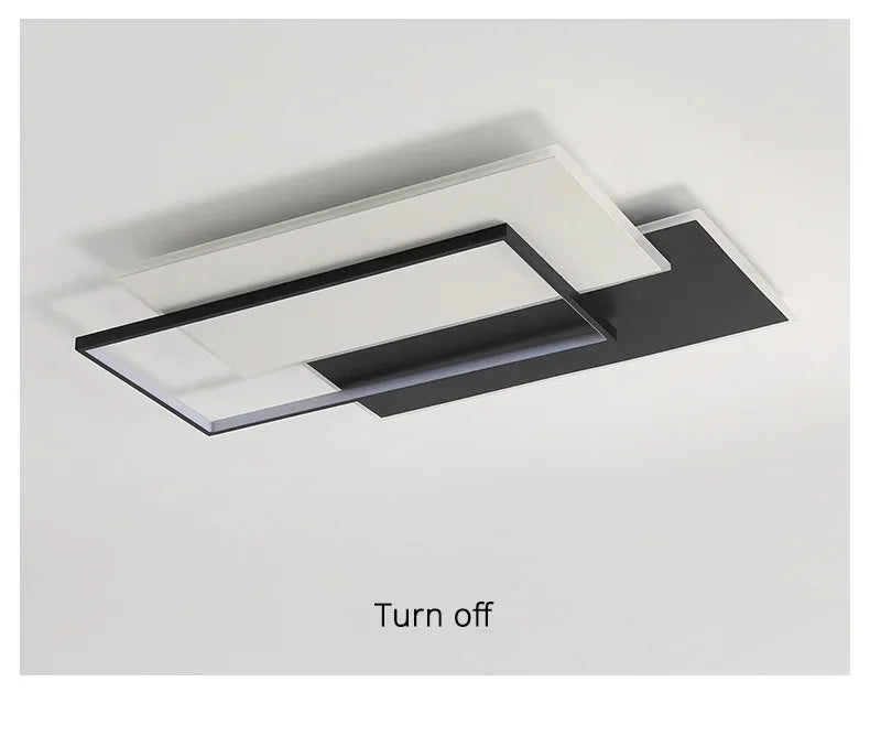 Modern Round Square LED Chandelier Simple Dimming Ceiling Lamps for Living Dining Room Kitchen Bedroom Indoor Lighting Fixture