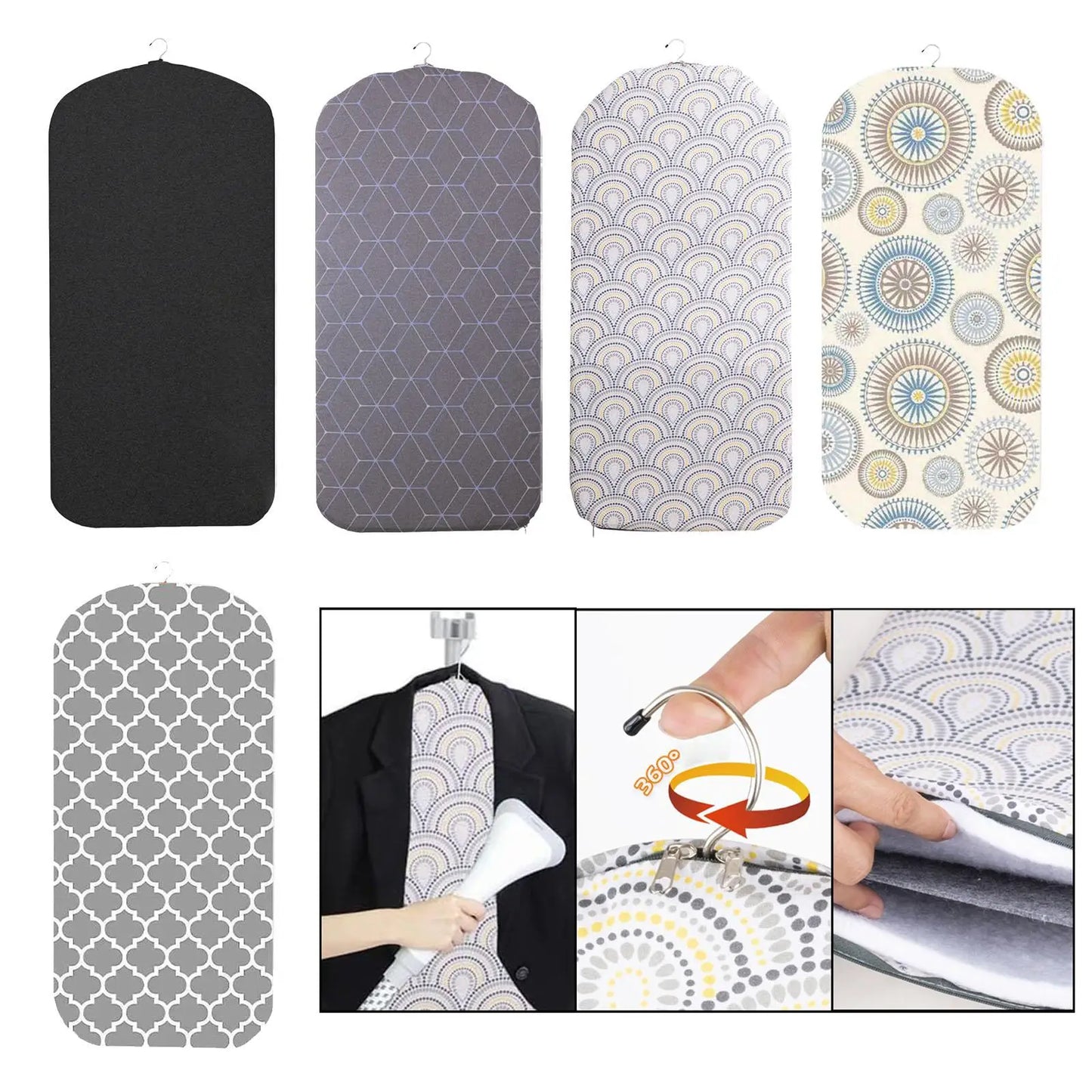 Ironing Board Remove Lines Ironing Mat Professional Anti Steam Handheld Foldable