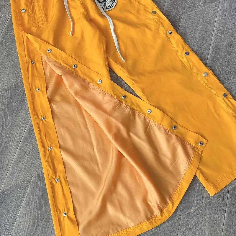 SAINT VANITY Embroidered Buckle Sports Sweatpants Jogger Men Women Drawstring Long Pants Trousers