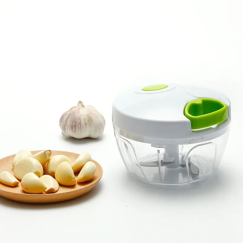 400ML Manual Meat Mincer Garlic Chopper Rotate Garlic Press Crusher Vegetable Onion Cutter Kitchen Cooking Accessories Processor