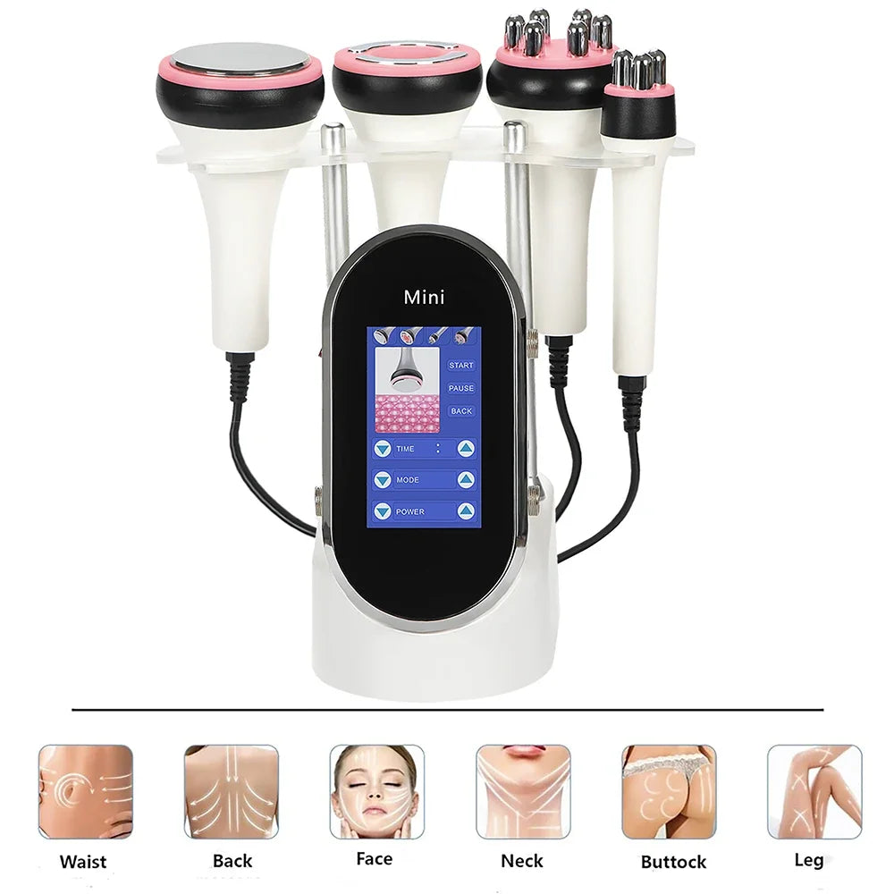 40K Cavitation Lipo Slimming Machine 4 in 1 Facial Care Ultrasonic Liposuction Cavitation Skin Lifting Tightening Shaping Device