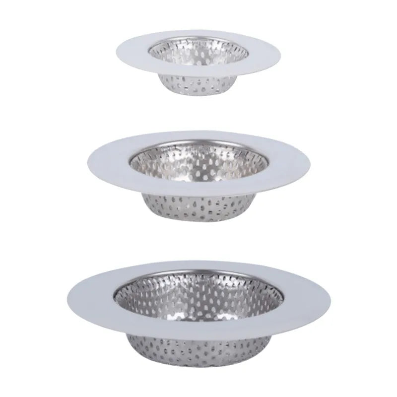 Hair Catcher Stopper Stainless Steel Bathtub Shower Drain Hole Filter Trap Metal Wire Sink Strainer Kitchen Bathroom Accessories