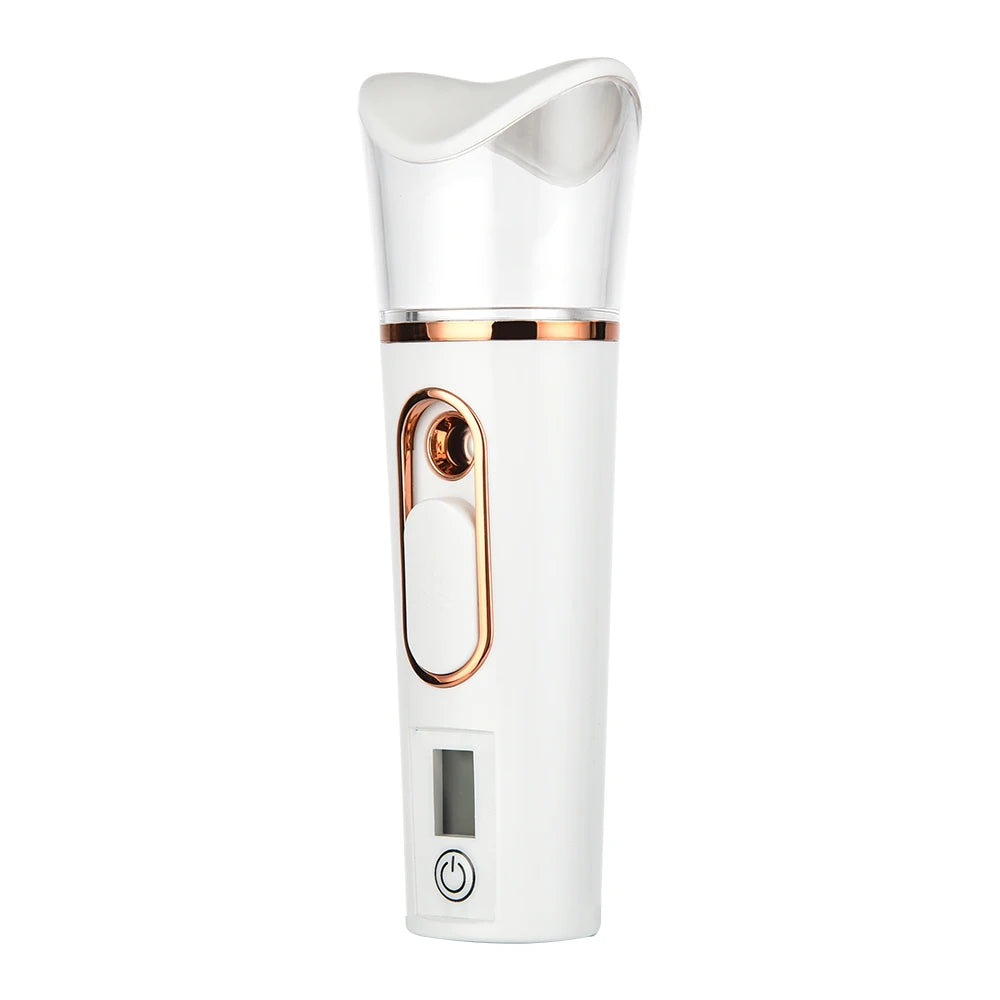 Nano Facial Sprayer Face Steamer Rechargeable Humidifier Nebulizer Portable Hydrating Moisturizing Women Beauty Water Skin Care