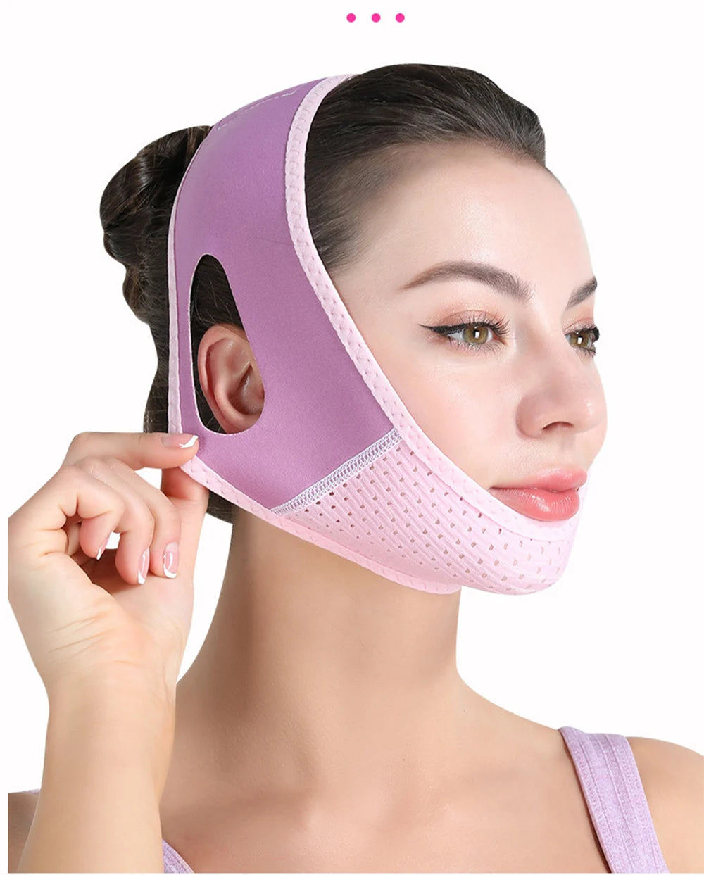 Double Chin Remover Facial Lifting Slimming Bandage V Line Shaped Cheek Face Lift Up Belt Strap Jaw Face Tightening Massagers