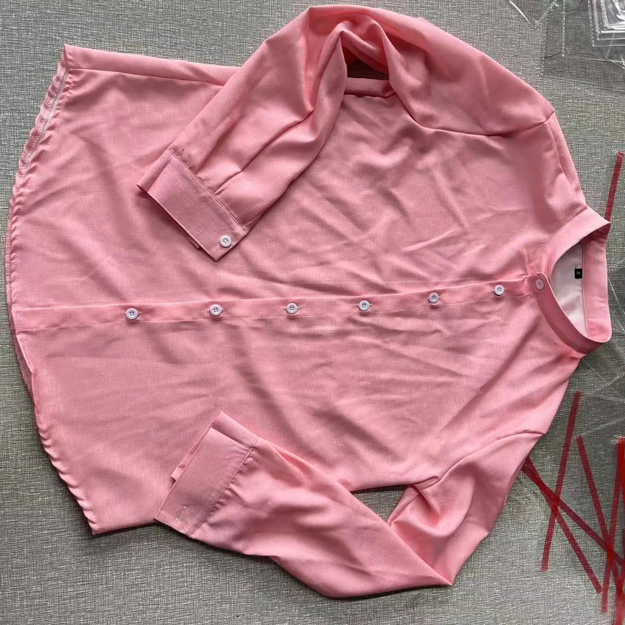 2024 New Summer Shirt Casual Long Sleeve Lapel Shirt 3D Printing Light Color Changing Men's Linen Shirt XS-6XL Fast Shipping