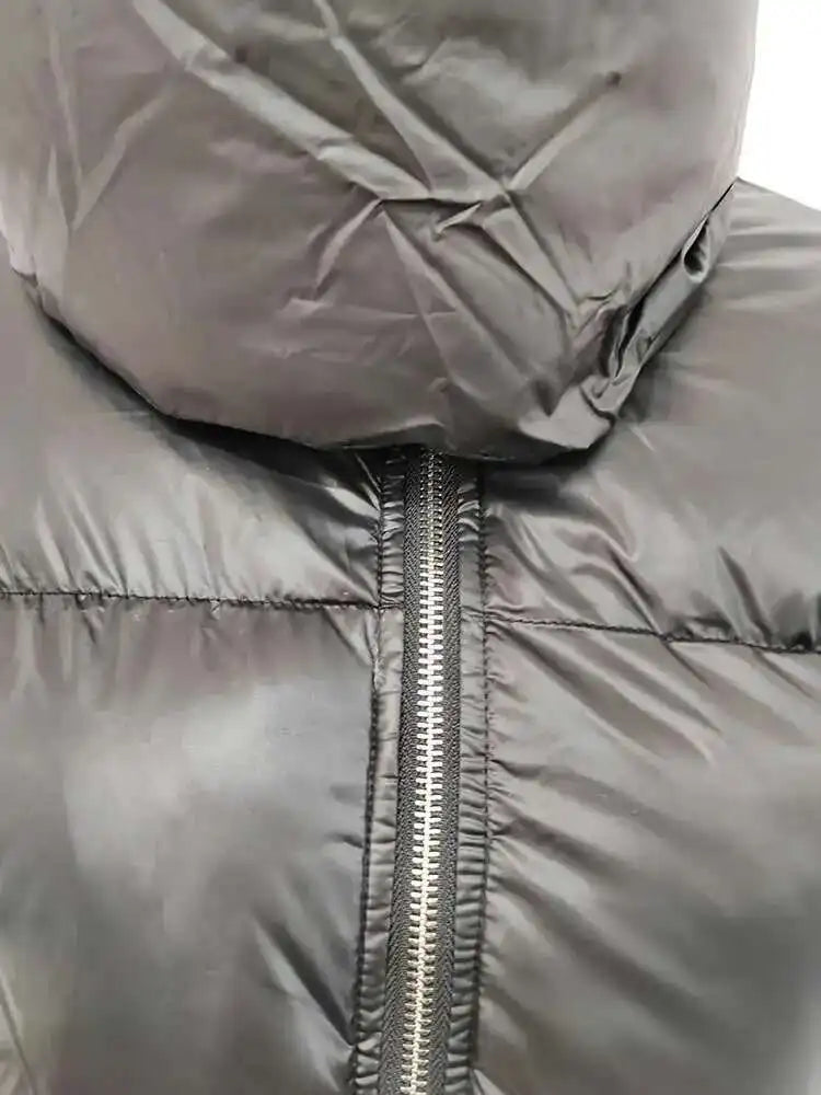 HKSH Autumn Winter New Men Tide Cotton Padded Jacket Scarf Collar Thick Long Sleeve Zipper Bread Chic Trendy RO Style Coat H2840