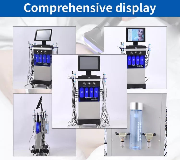 14 in 1 Women Aesthetic Beauty Equipment Bubble Oxygenation Scrubber Facial Machine