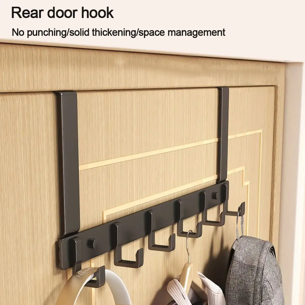 Hooks Over The Door Home Bathroom Organizer Rack Clothes Coat Hat Towel Hanger New Bathroom Kitchen Accessories Holder Door Hang