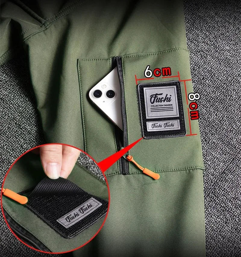 Hot Winter Velvet Thickened Jacket Suit for Men and Women Windproof and Water-proof Outdoor Cold-proof and Warm Work Clothes