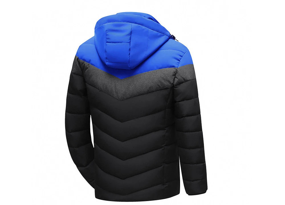 Winter Men's Warm Parkas Fashion Men Cotton Thicken Windbreaker Hooded Jackets Male Waterproof Padded Coats Clothing