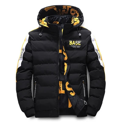DIMUSI Winter Men Padding Jacket Fashion Male Thicken Down Thermal Parkas Casual Outwear Windbreaker Hooded Coats Man Clothing