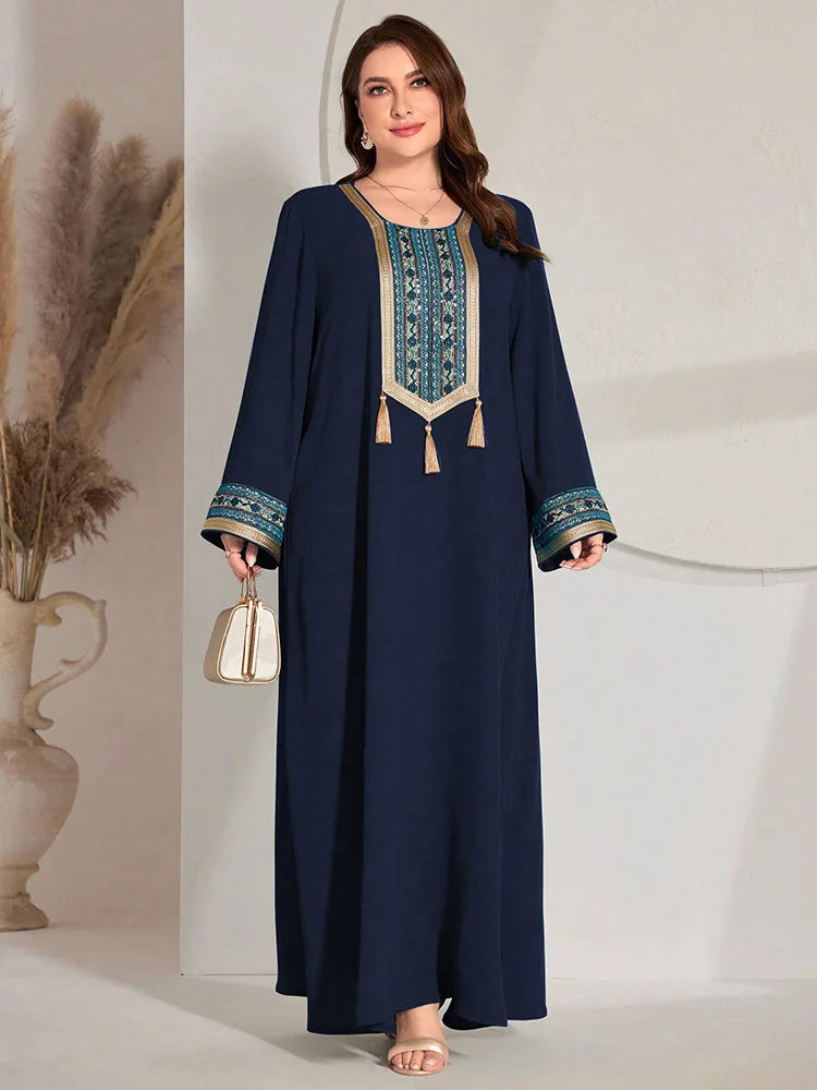 TOLEEN Luxury Elegant V-Neck Mesh Party Evening Maxi Dresses 2024 New Summer Women Plus Size Printed Lantern Sleeves Long Dress