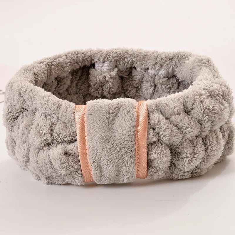 Headbands Spa Facial Headbands Makeup Headbands Elastic Terry Cloth Head Wrap for Women Washing Face Makeup Shower Yoga Sports