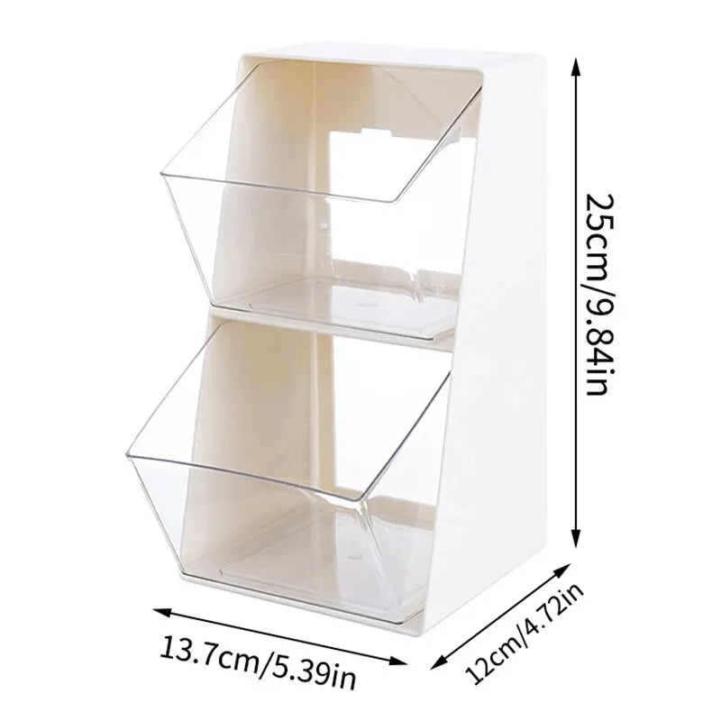1PC Tea Bag Organizer Drawer Rack Coffee Organizer Office Milk Mask Lipstick Cosmetics Rack Kitchen Dormitory Essential