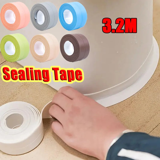 Multifunction Kitchen Self Adhesive Sealing Tape Bathroom Shower Bath Caulk Strip Waterproof Wall Sticker Sink Mold Proof Edge T