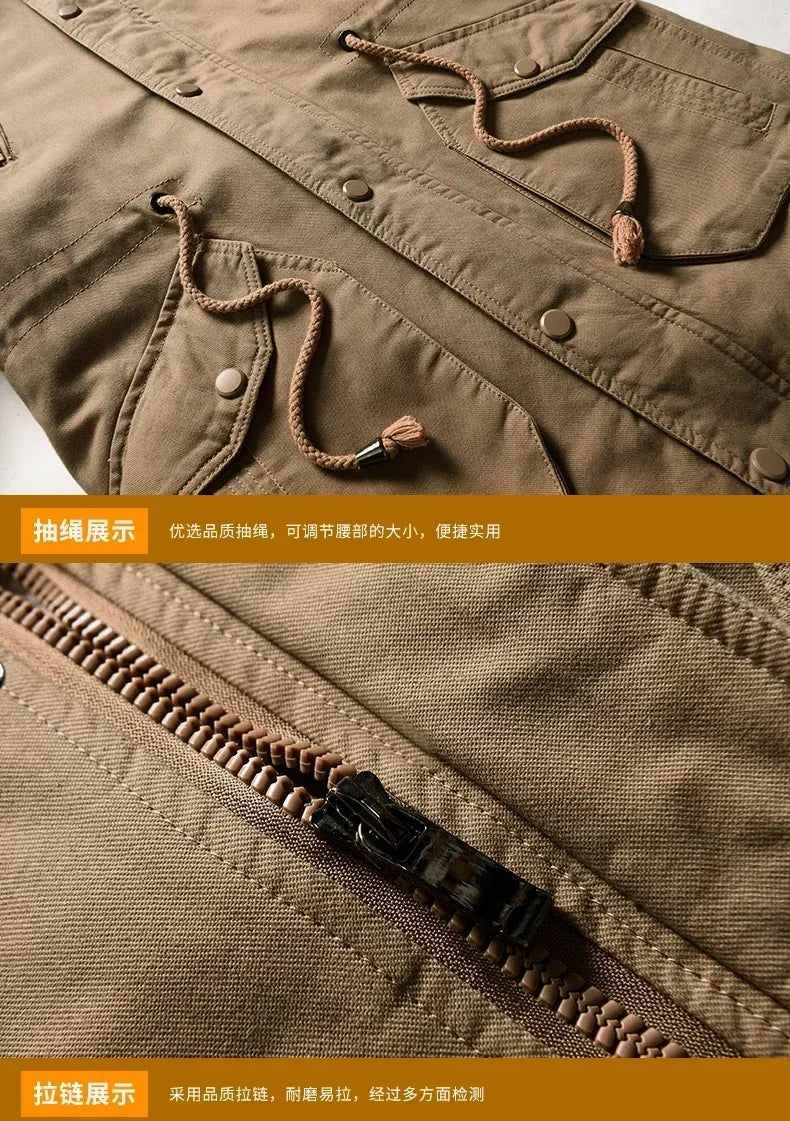 Camouflage Jacket Winter Hooded Velvet Thick Windproof Coat Men Warm Male's Medium-long Parkas New Mens Camo Parka Coat