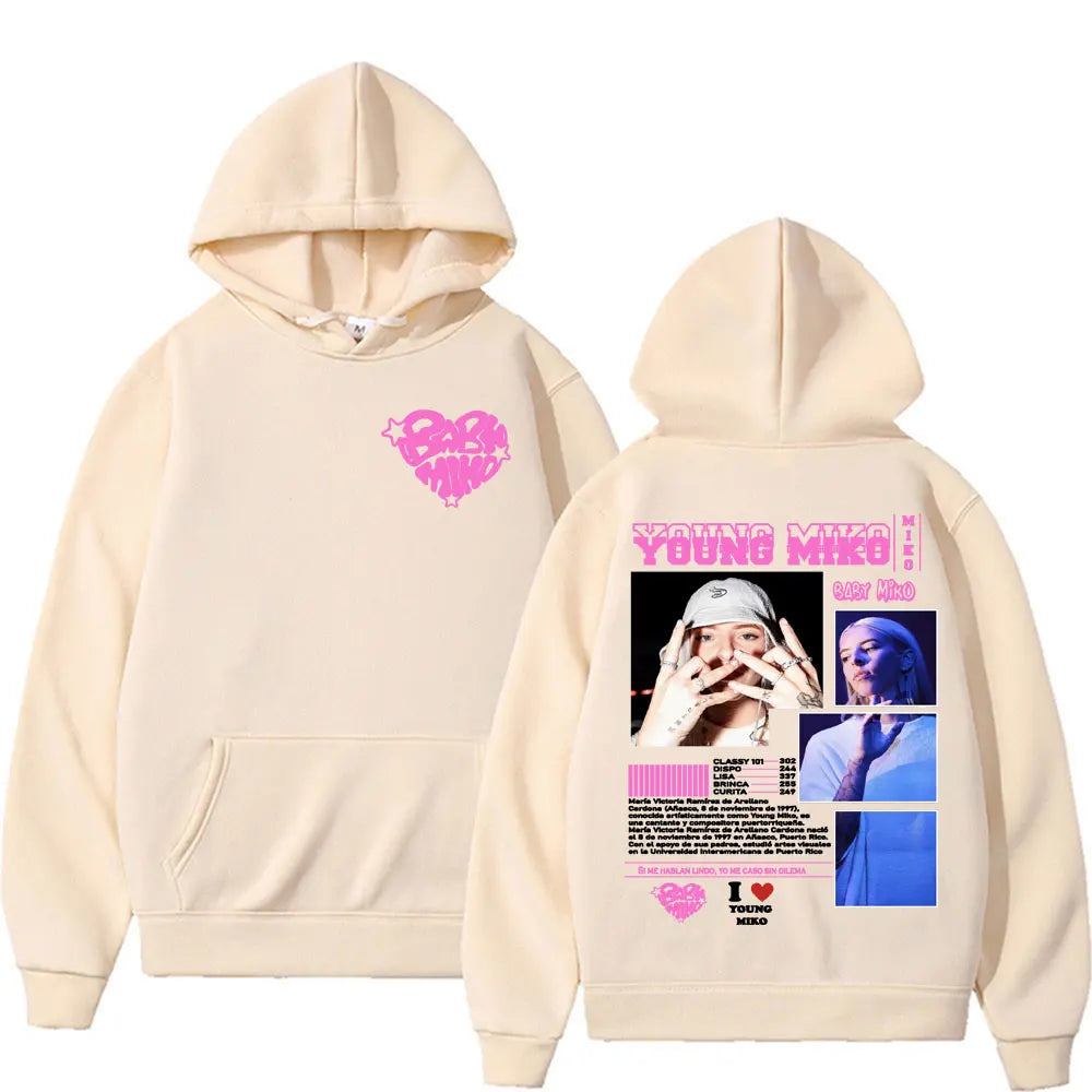 Singer Young Miko Baby Miko Tour Hooded Men Women's Clothing Vintage Casual Fan Gift Sweatshirt Fashion Aesthetic Comfort Hoodie