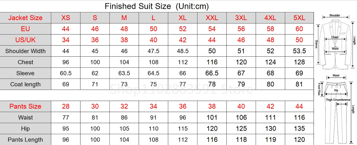 3 Piece Sage Green Men's Slim Fit Suits (Jacket+Vest+Pant) Wedding Groom Tuxedos Prom Formal Male Party Blazers