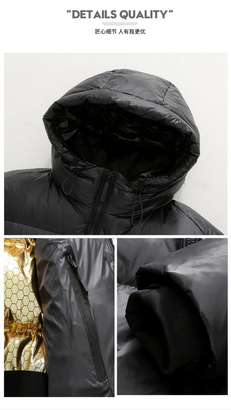 2025 Winter new style men high quality hooded Warm Jacket Casual thicken Parka Male Men's Winter Jackets Warm coat Male