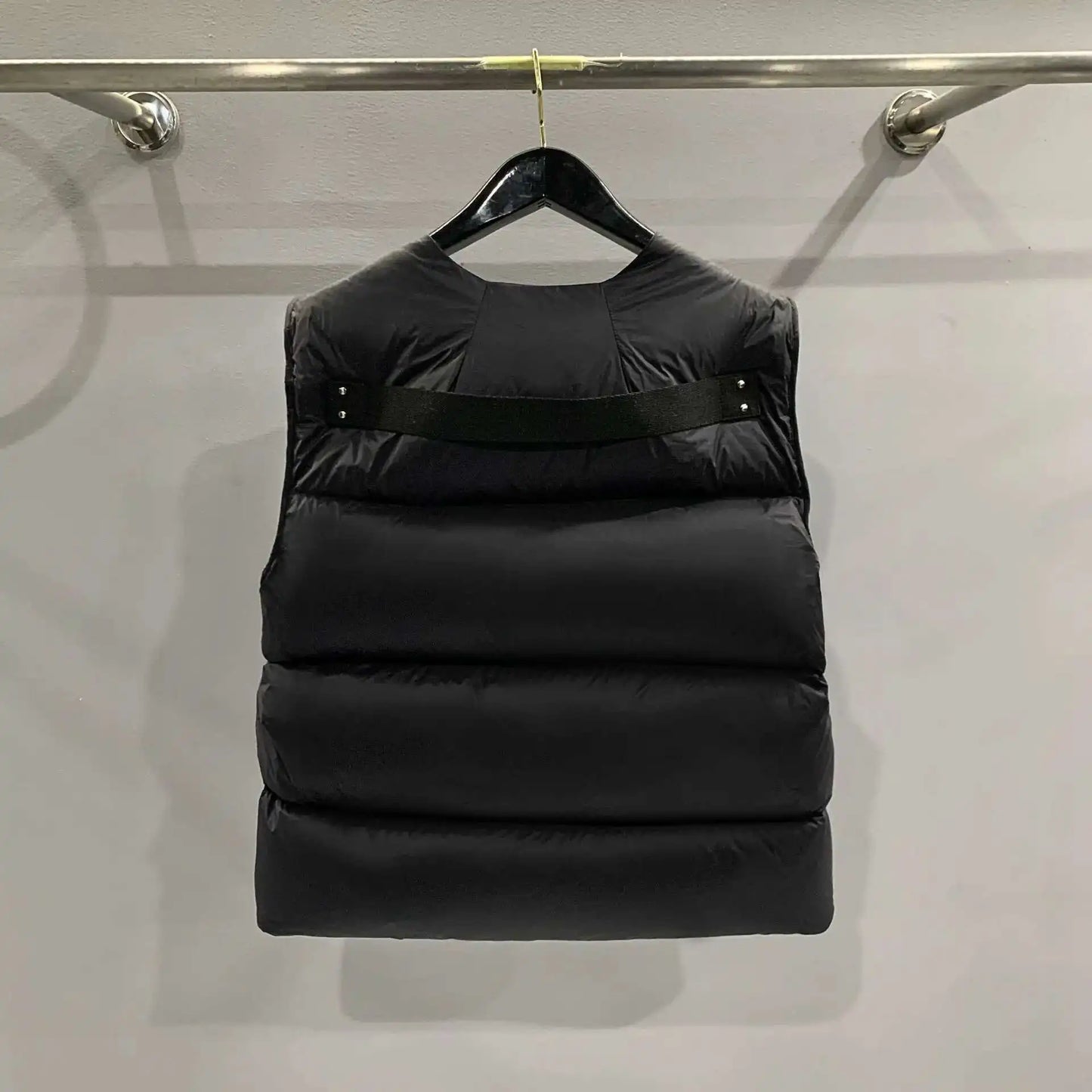 HKSH Autumn Winter Men's Tide Dark V-neck Cotton Jacket Women Splice Fur Patchwork Sleeveless Vest Zipper Chic Down Coats HK2466