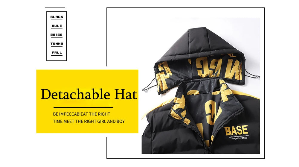 DIMUSI Winter Men Padding Jacket Fashion Male Thicken Down Thermal Parkas Casual Outwear Windbreaker Hooded Coats Man Clothing