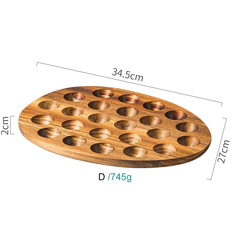 Wooden Egg Storage Box Eggs Tray Home Storage Rack Multi-Compartment Eggs Holder Kitchen Cooking Refrigerator Keep Fresh Tools