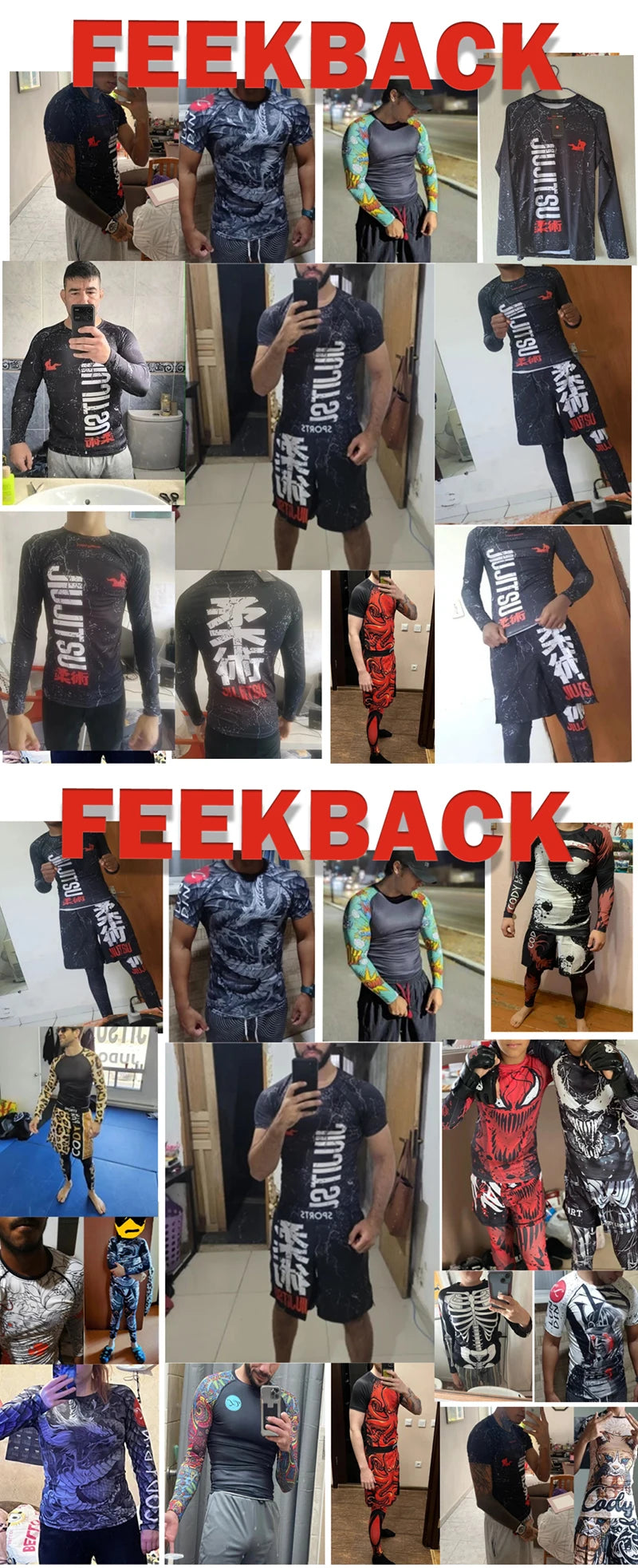 Rashguard Sportsuits men's Kimono Jiu Jitsu Mma T-shirt+Pants Sets Muay thai Shorts Bjj Rashguard for Men Gym Boxing Jerseys