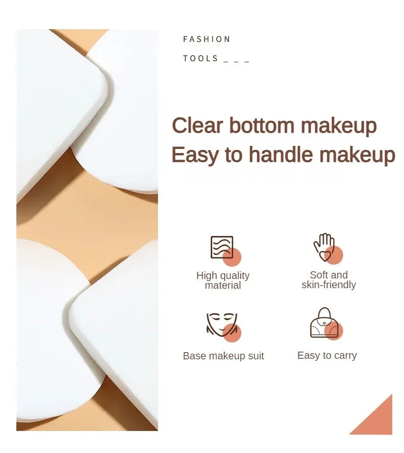 20pcs Cosmetic Puff Makeup Super Soft Puff Wet Dry Dual Use BB CC Cream Contour Facial Makeup Sponge Portable Trave Beauty Tool
