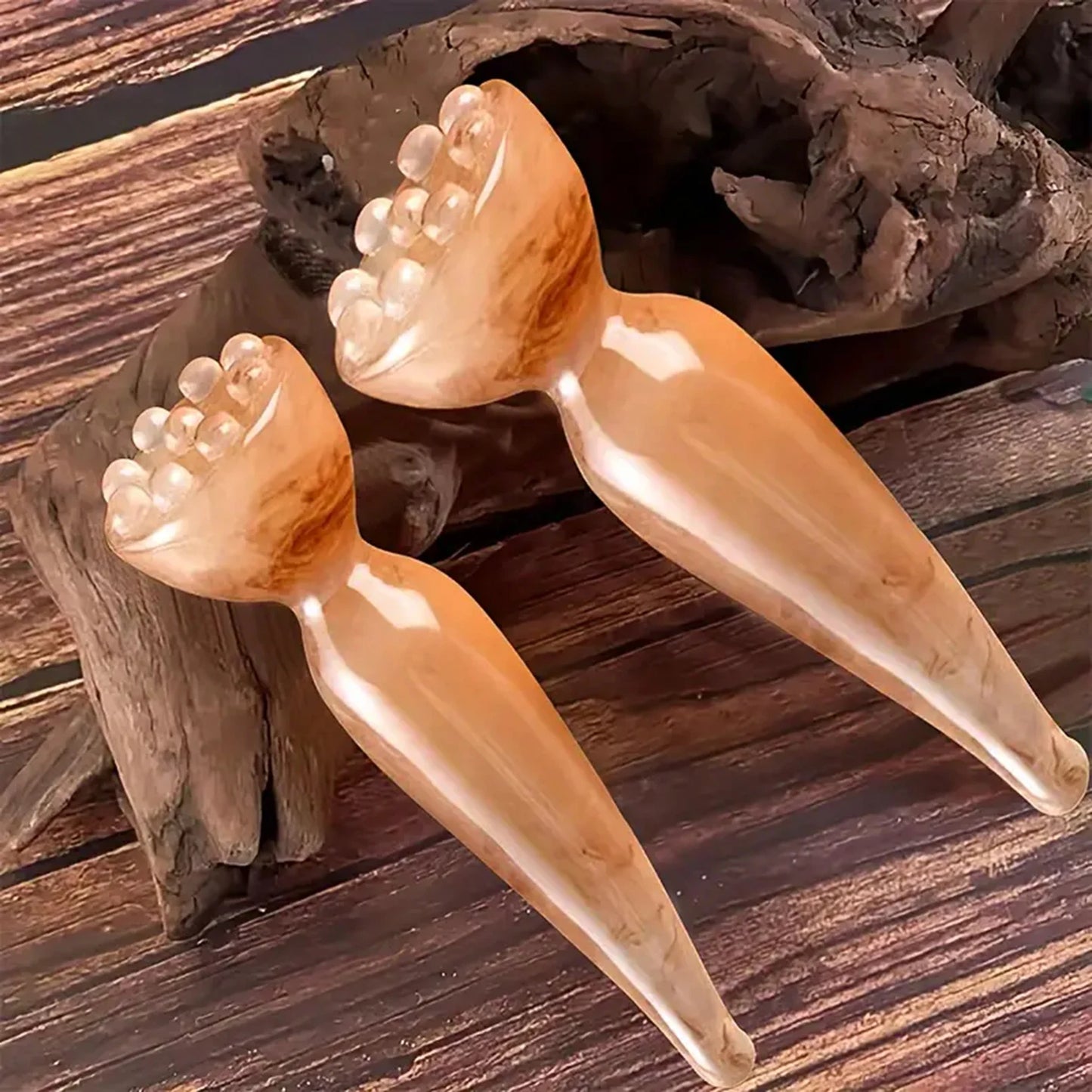 smooth Resin Face Massage Tools Gua Sha Face Skin Care massager sticks lotus seedpod shape facial lifting Dark Spots care tool