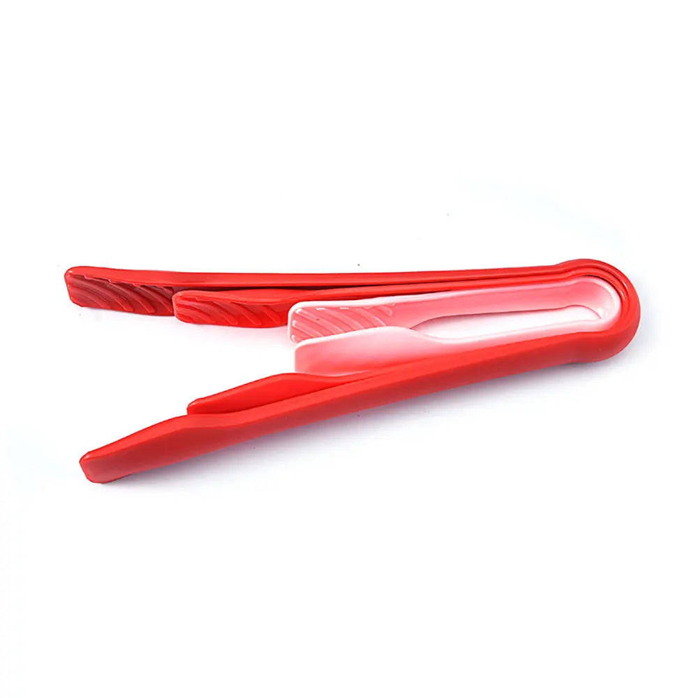 Silicone world 3pcs PP Food Tong Kitchen Tongs Non-slip Cooking Clip Clamp BBQ Salad Tools Kitchen Accessories Cake Food Clip